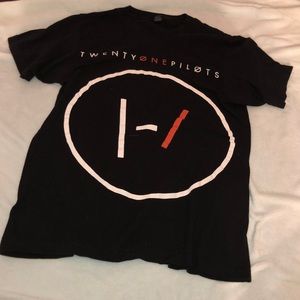 Small black twenty one pilots tee
